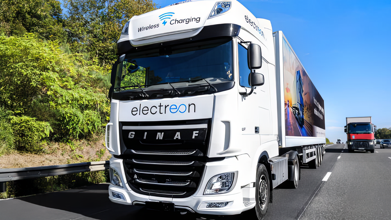 Wireless charging roads charge electric cars as they drive on highways