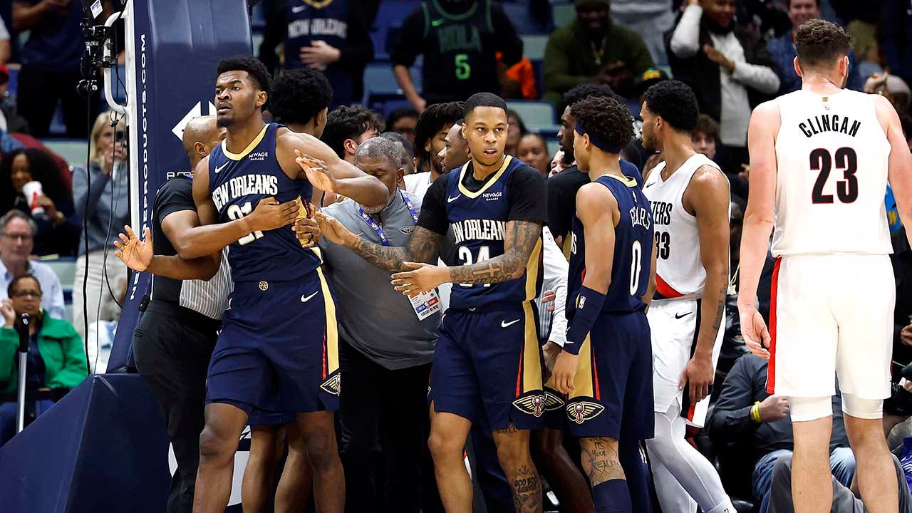 NBA players ejected after heated altercation under basket during Trail Blazers' win over Pelicans