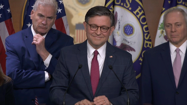 Mike Johnson at presser