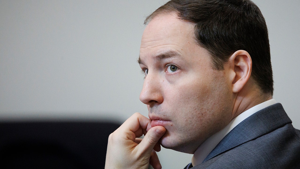 Brendan Banfield looks on during his double murder trial in Fairfax County Circuit Court, Wednesday, Jan. 14, 2026, in Fairfax, Va. (AP Photo/Tom Brenner, Pool)