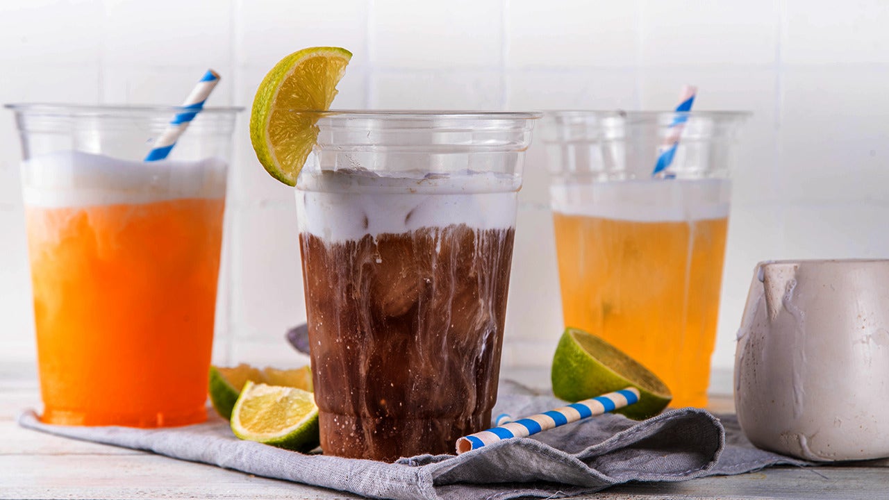 Dirty sodas combine soft drinks with syrups, creamers and fruit juices, delivering up to 400 calories and 70 grams of sugar per drink, doctors warn. (iStock)