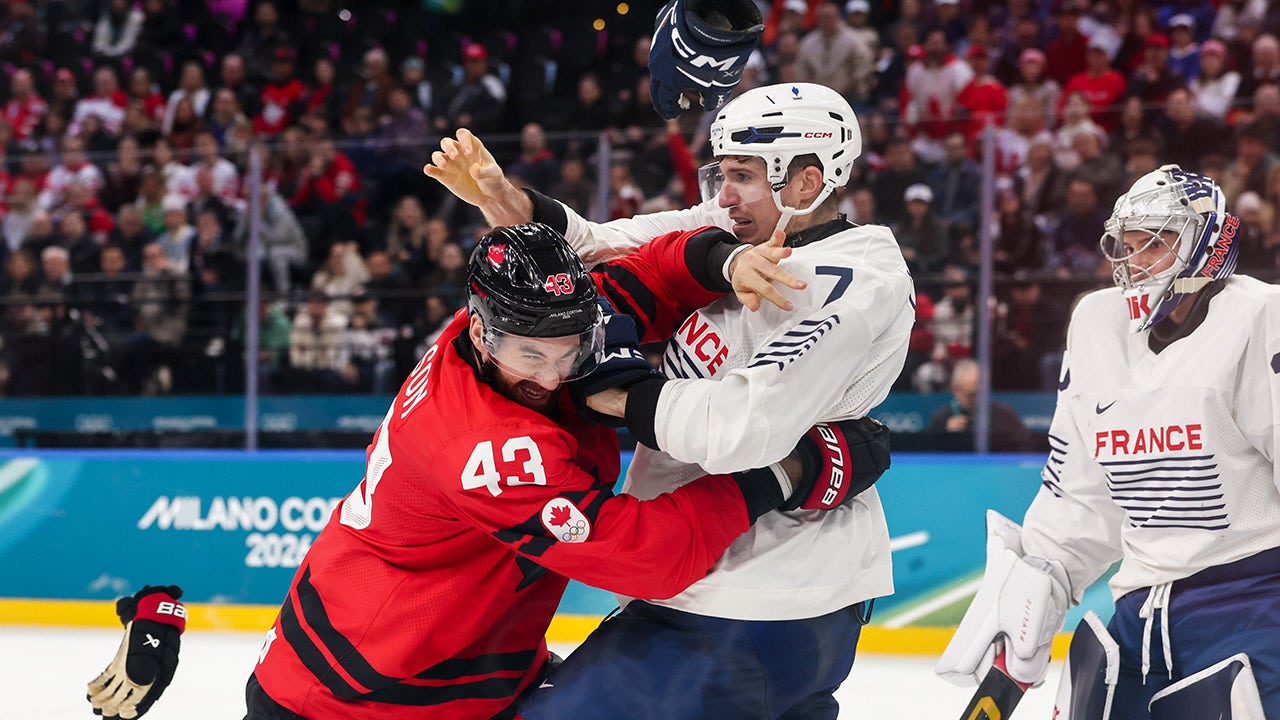 Tom Wilson reacts to fight that got French player booted from Olympics