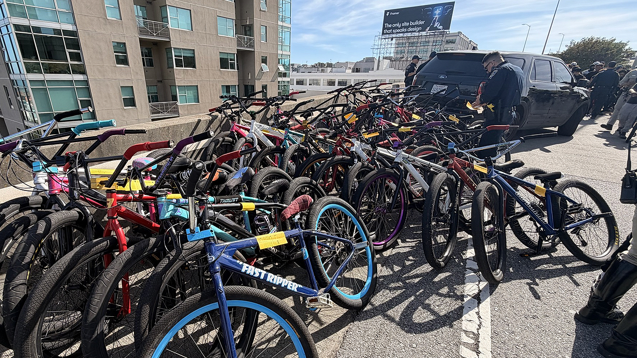 West Coast state sheriff's bait bike sting snares dozens of alleged thieves in just months