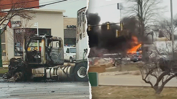 Hero police officers storm inferno to save 5 passengers from fireball crash