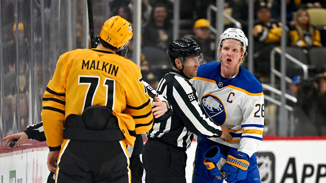 NHL star Evgeni Malkin ejected for slashing opponent across the face, could face suspension