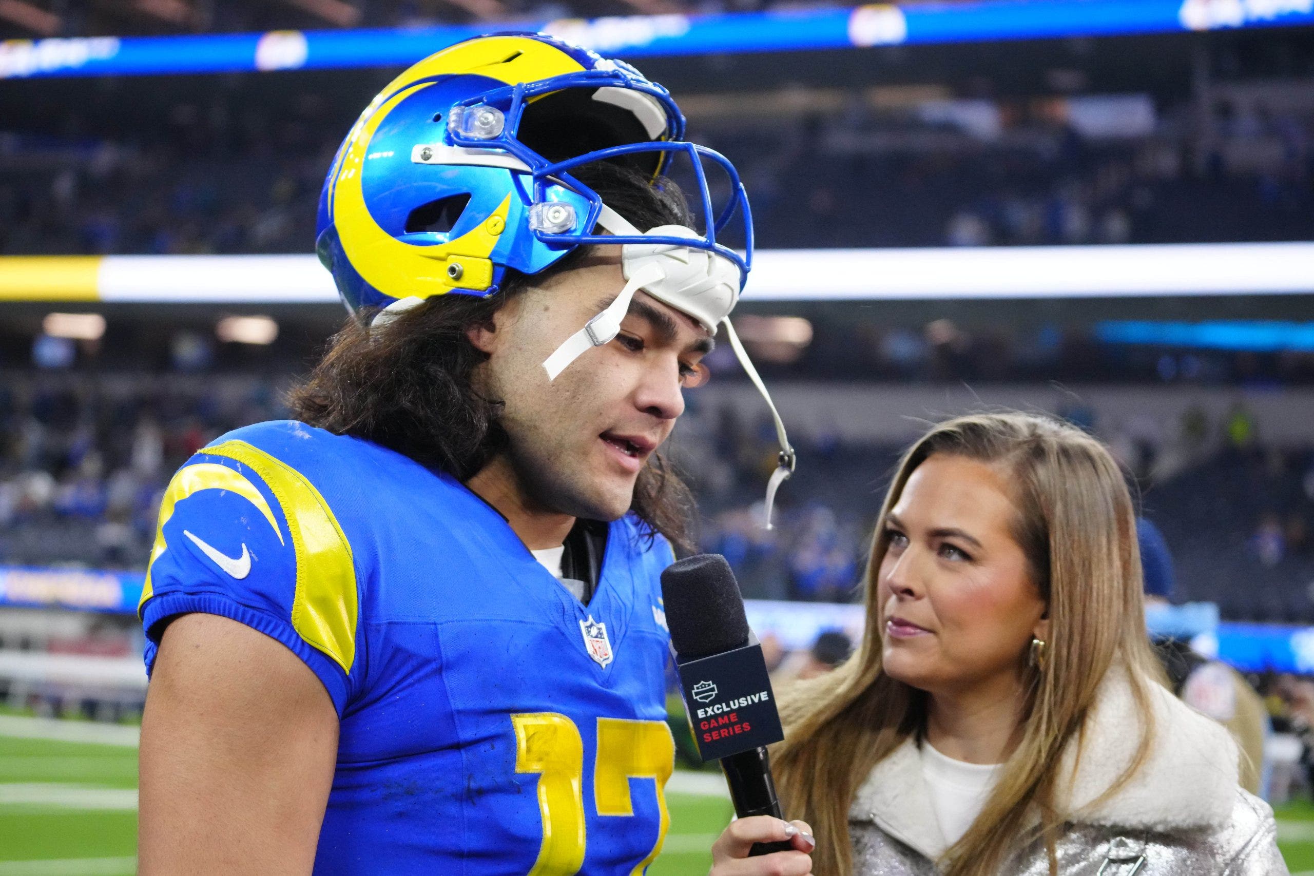 Rams troublemaker WR Puka Nacua says he’s a changed man after biting incident and stint in rehab