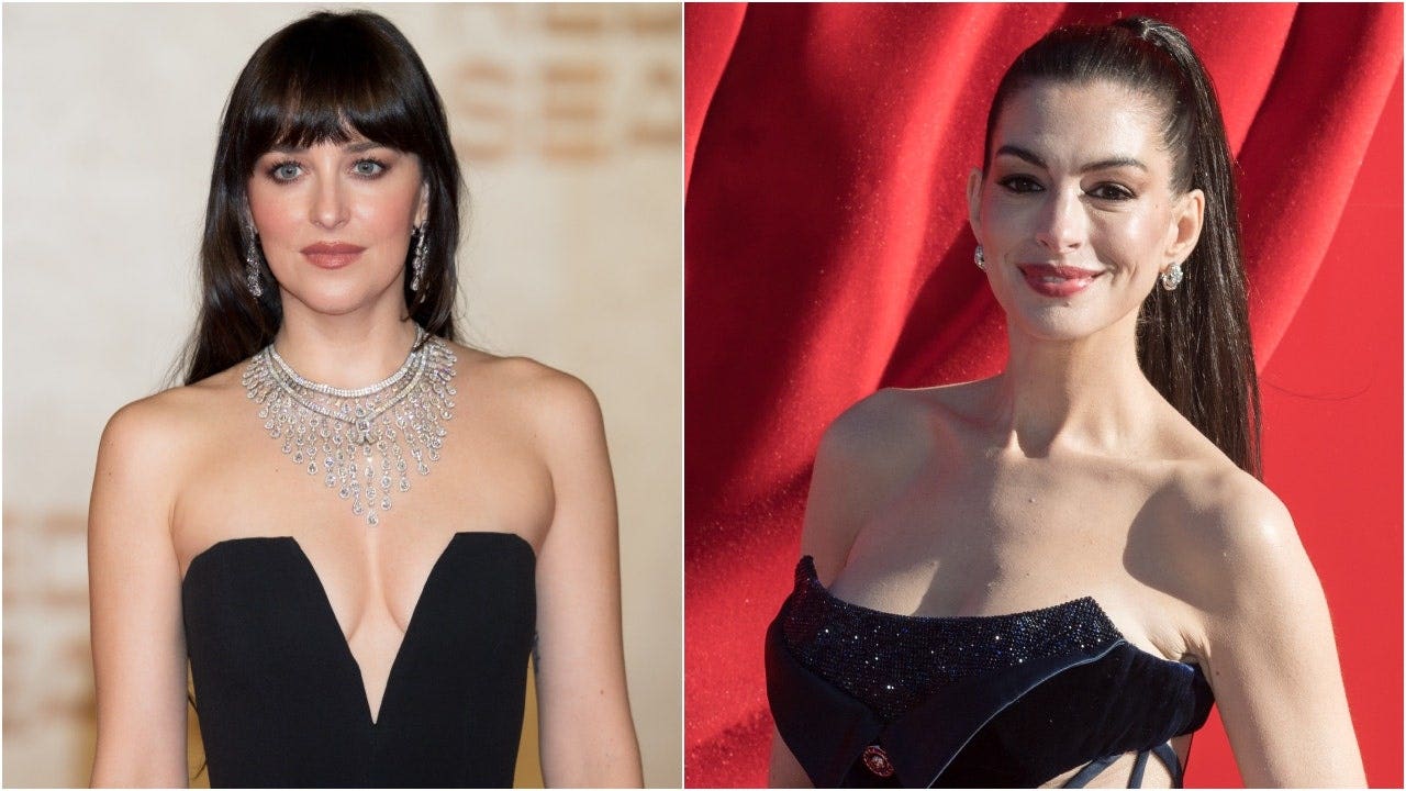 Credit where credit is due, Anne Hathaway and Dakota Johnson making out in new movie teaser is smart marketing