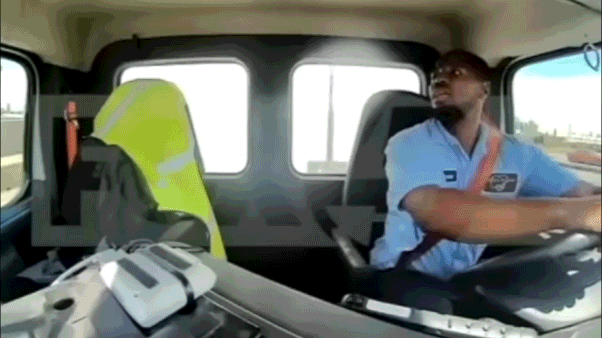 WATCH: Harrowing footage captures moment United flight's landing gear strikes tractor trailer