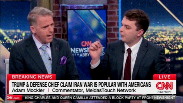 Scott Jennings snaps at left-wing commentator, says to get 'f---ing hand out of my face'