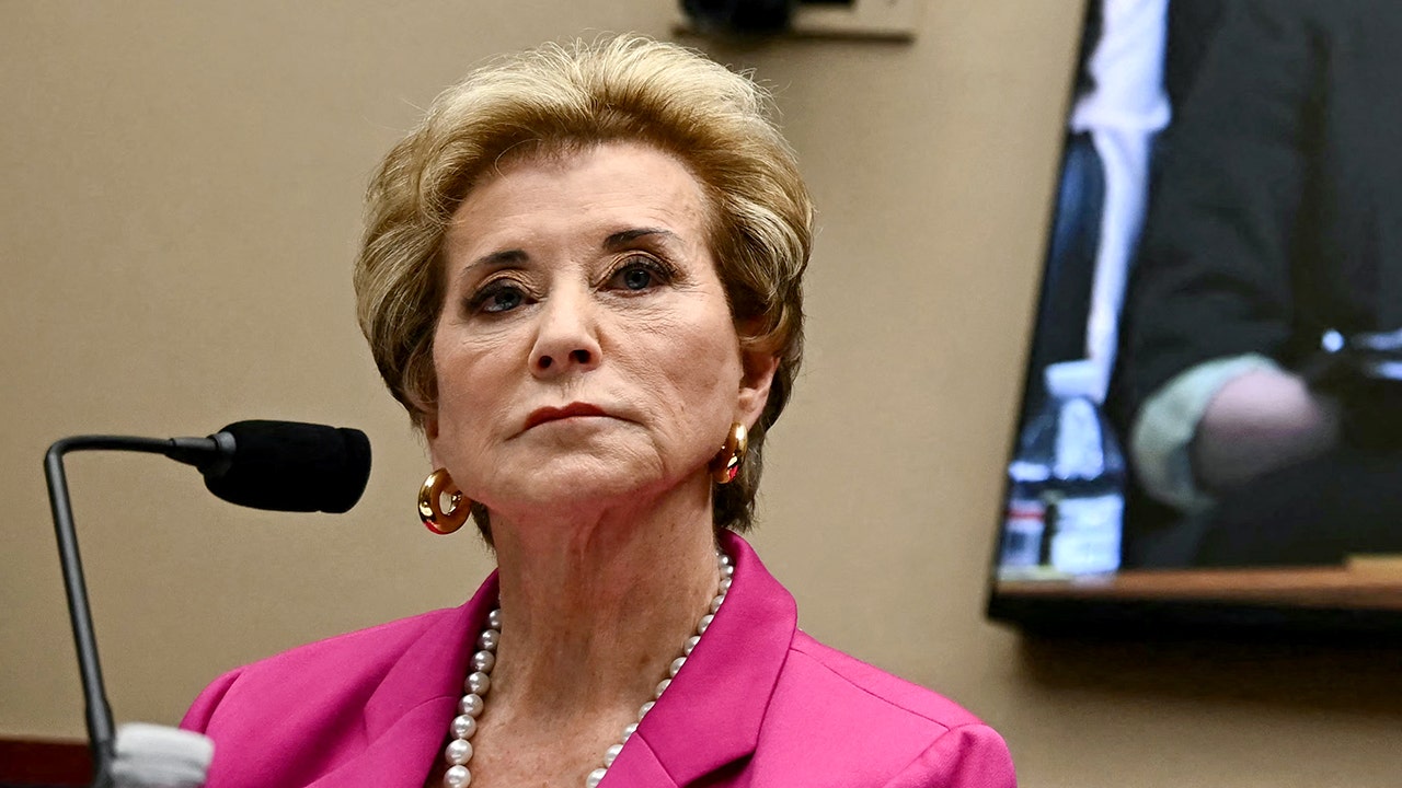 Education Secretary Linda McMahon testifies at a congressional hearing ...