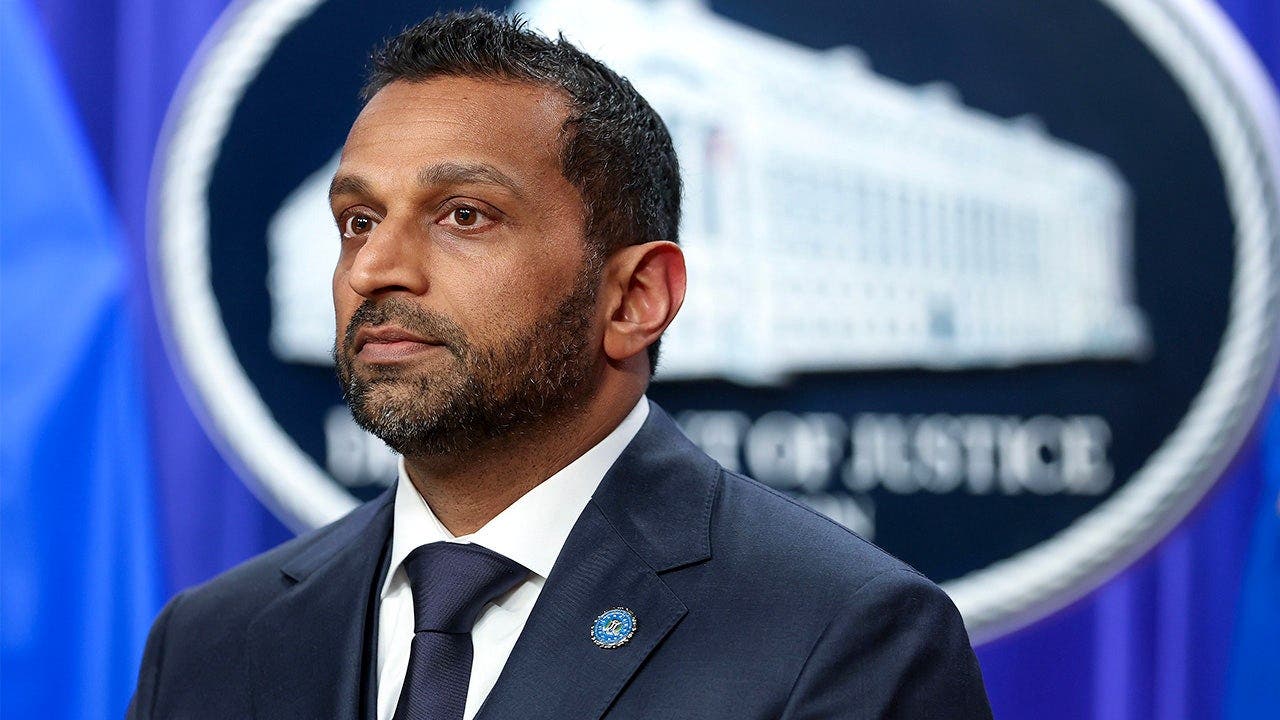 FBI Director Kash Patel listened as Acting Attorney General Todd Blanche spoke during a press conference at the Department of Justice on April 28, 2026, in Washington, D.C. (Tasos Katopodis/Getty Images)