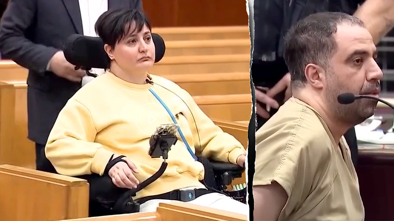 Paralyzed subway victim confronts attacker, calls his actions 'evil' at sentencing