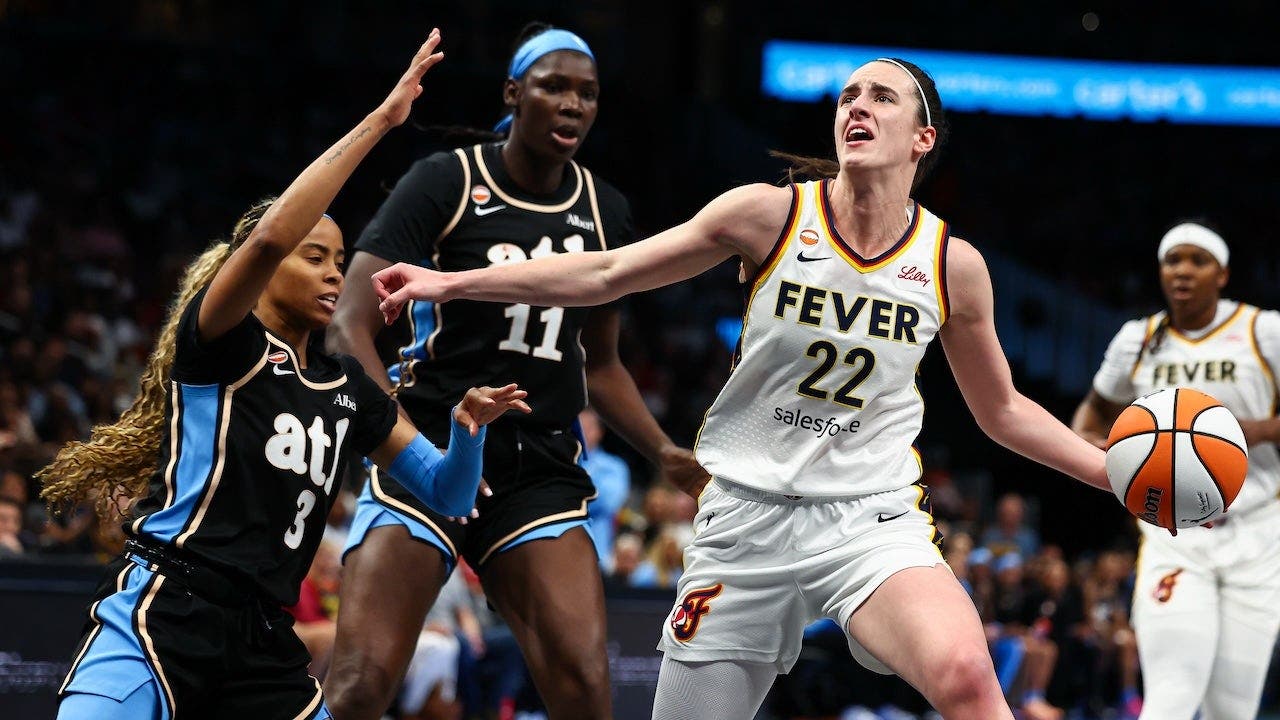 Caitlin Clark appears emotional after Fever's collapse to Angel Reese's Dream: 'All we do is foul'