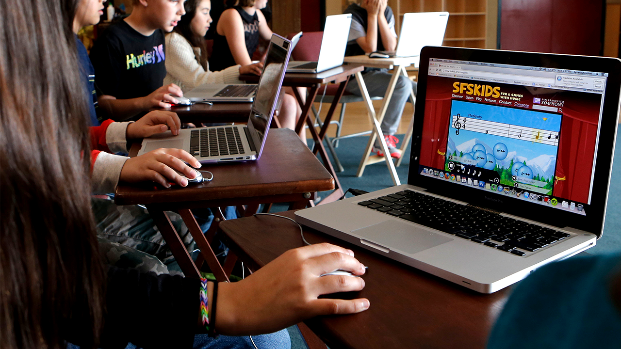 FCC Chairman Brendan Carr announced a review of the agency's E-Rate program, citing concerns about excessive screen time in schools. (Michael Macor/The San Francisco Chronicle via Getty Images)