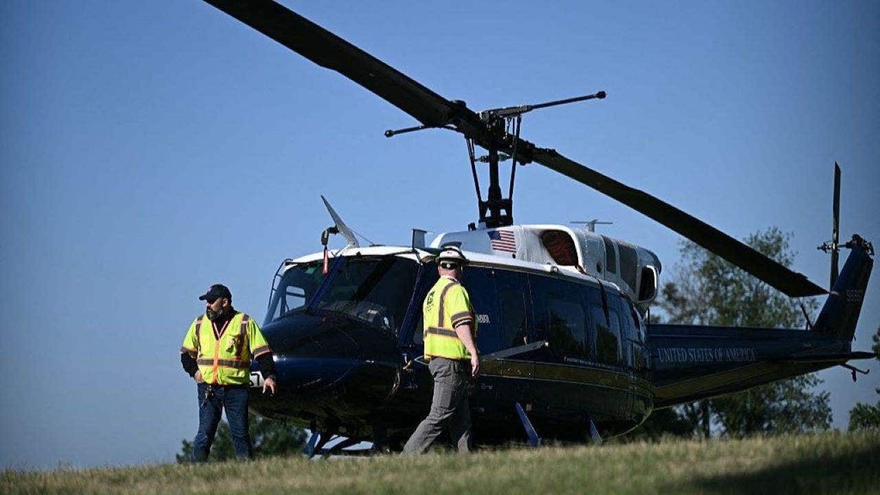 Air Force helicopter makes emergency landing in DC Air Force helicopter makes emergency landing in DC