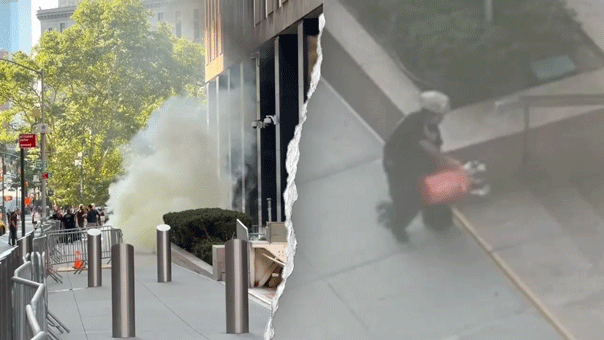 FBI alleges suspect 'deployed an incendiary device outside' federal building