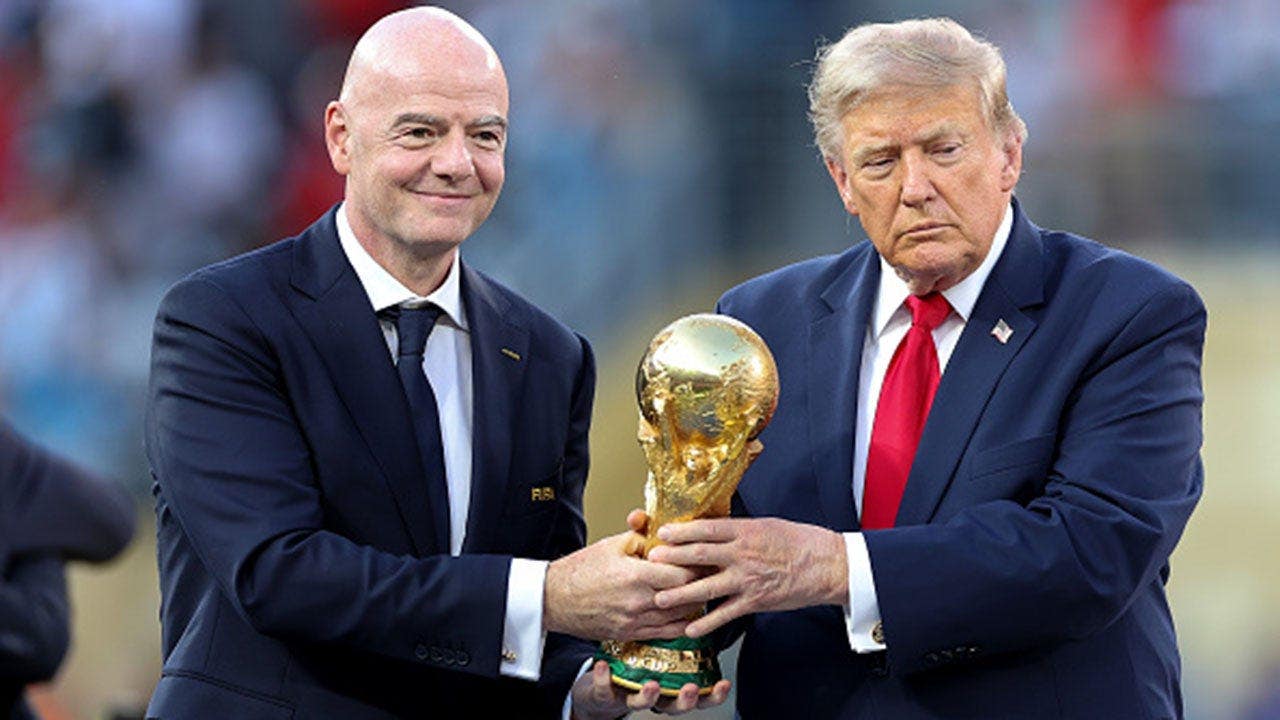President Trump steals part of spotlight as Spain celebrates World Cup title over Argentina President Trump steals part of spotlight as Spain celebrates World Cup title over Argentina