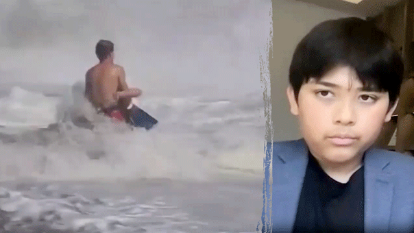 Family of boy rescued from California monster surf says teen hero became 'extended family'