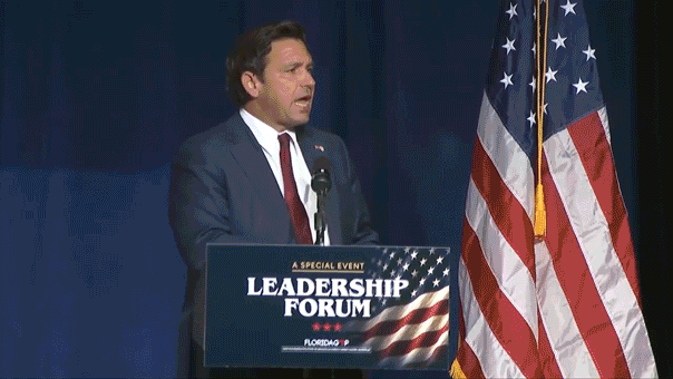 Social media erupts after DeSantis gives ‘Soros’ protester a piece of his mind: ‘Ain’t my first rodeo’