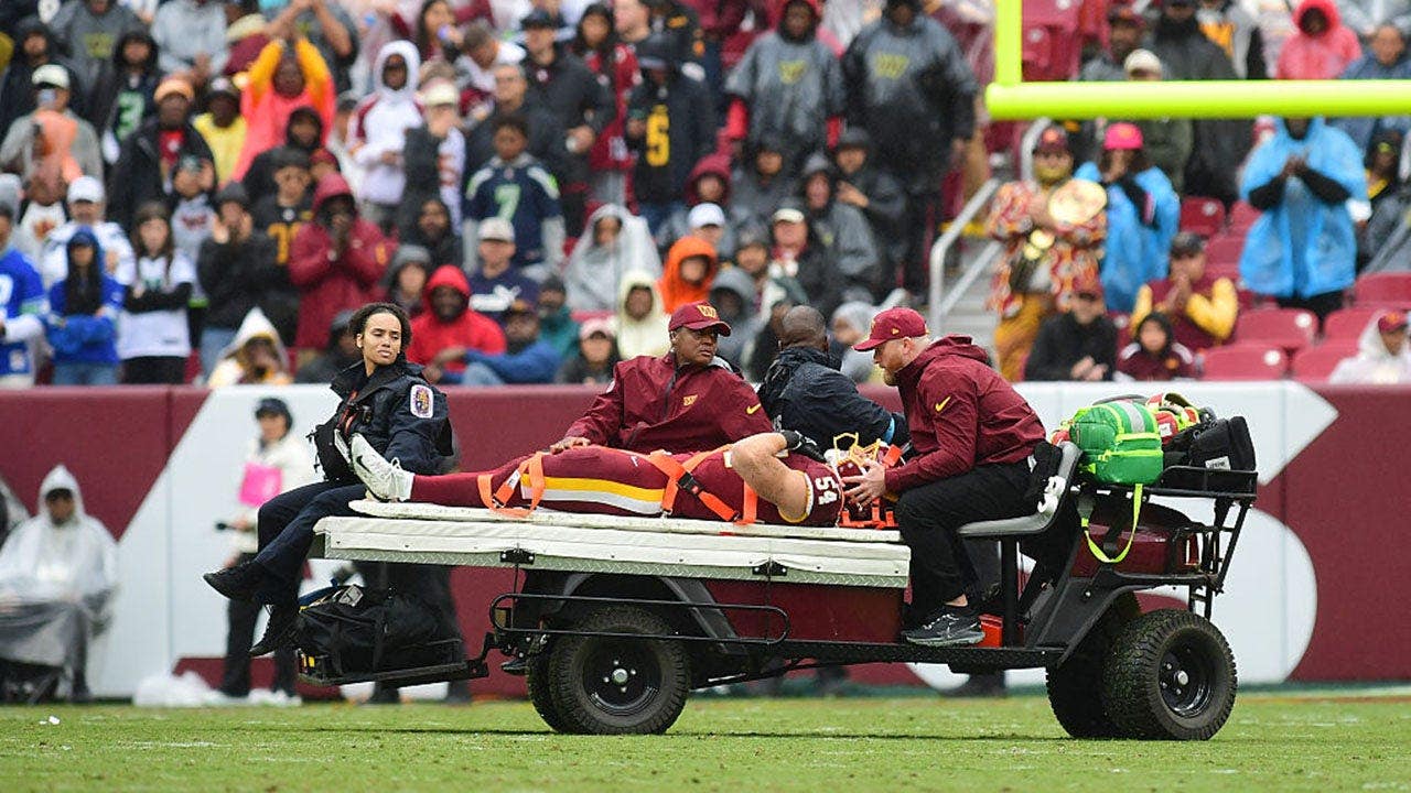 Awful scene as Leo Chanel suffers neck injury, marking second straight week Washington Commanders suffer scare