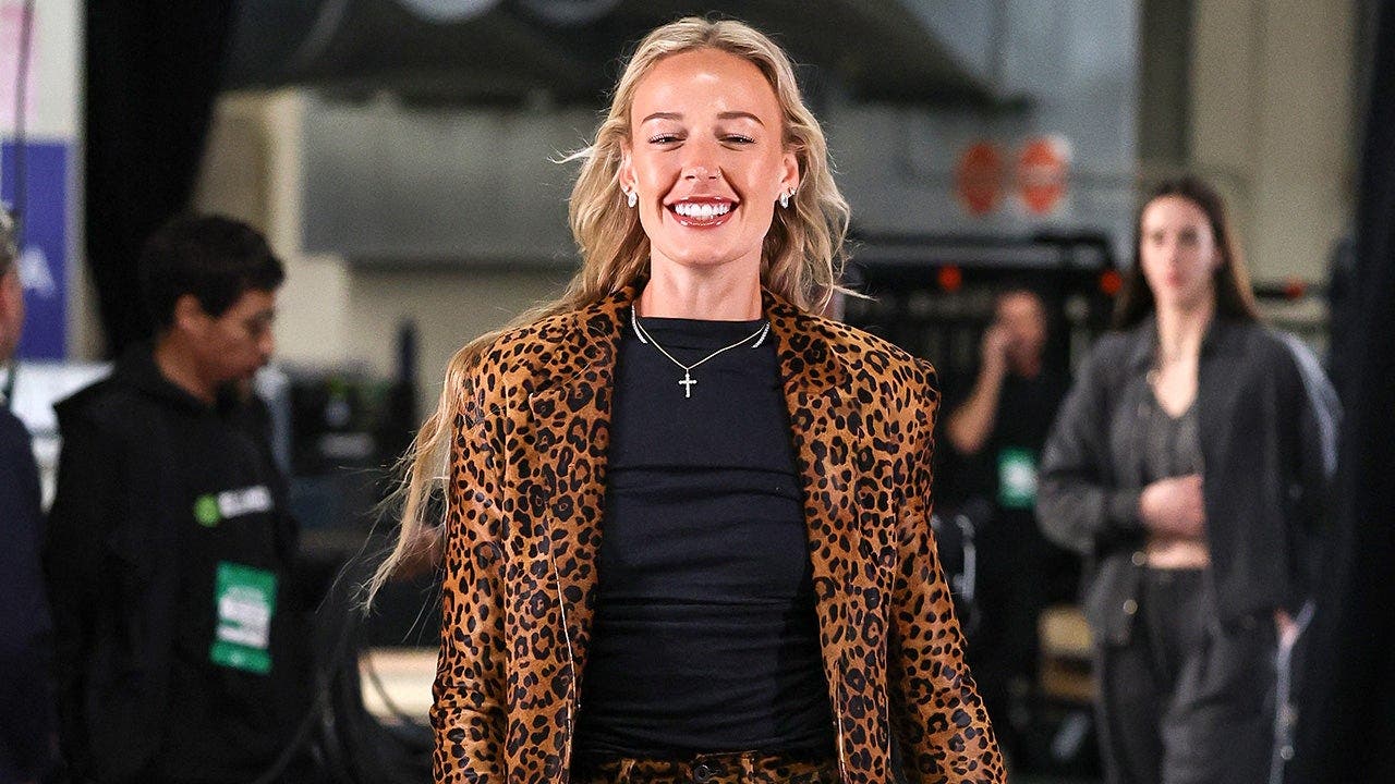 Fever’s Sophie Cunningham wears sensational cheetah-print outfit ahead of playoff game vs Aces