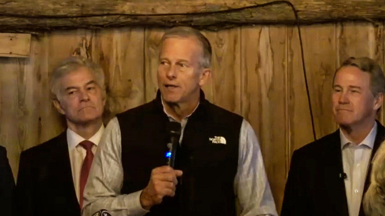 Thune calls Ohio race 'ground zero' in 'knife fight' for Senate while rallying with Husted