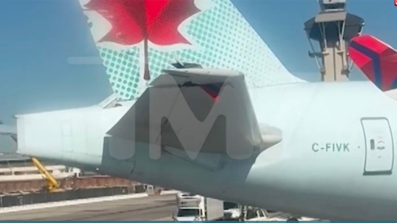 Delta Air Lines jet clips Air Canada plane on Los Angeles International Airport tarmac