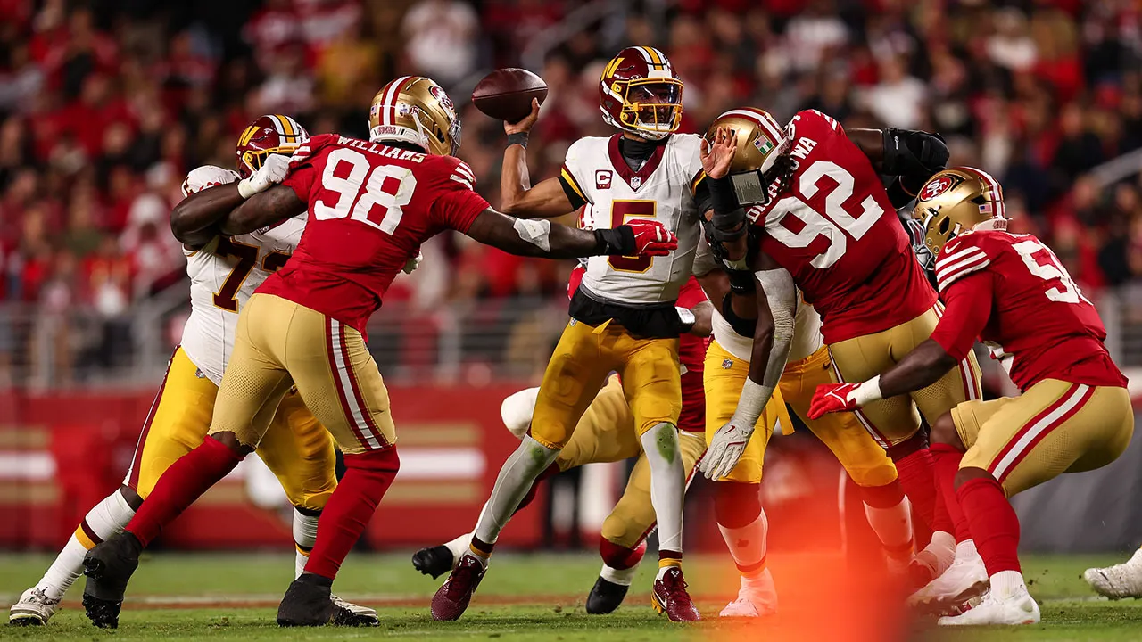 Terry McLaurin carted off, Mike Evans hurt as 49ers hold off Commanders 23-17 on brutal MNF Terry McLaurin carted off, Mike Evans hurt as 49ers hold off Commanders 23-17 on brutal MNF