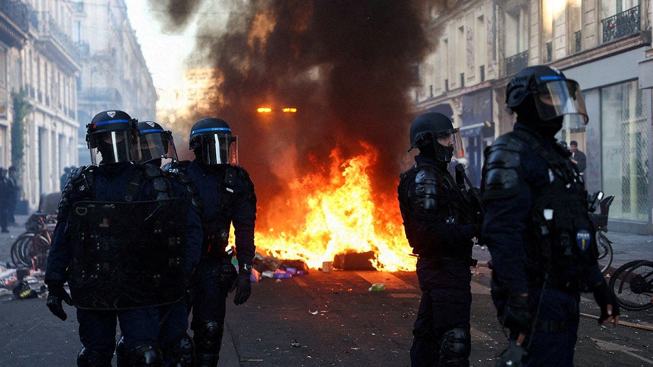 France’s Macron blames protests on ‘ultra-left groups whose aim is to bring down the Republic’ France’s Macron blames protests on ‘ultra-left groups whose aim is to bring down the Republic’