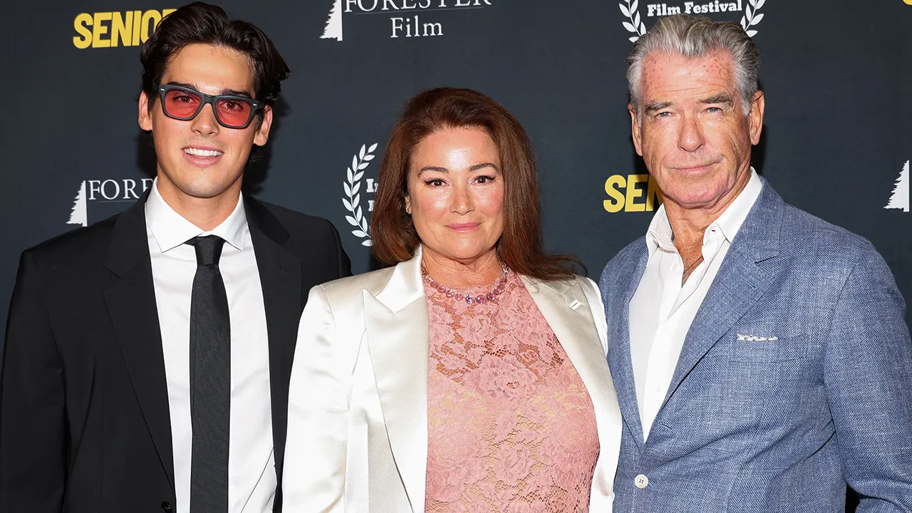 Pierce Brosnan warns son Paris acting is ‘tough’ at ‘Seniors’ premiere