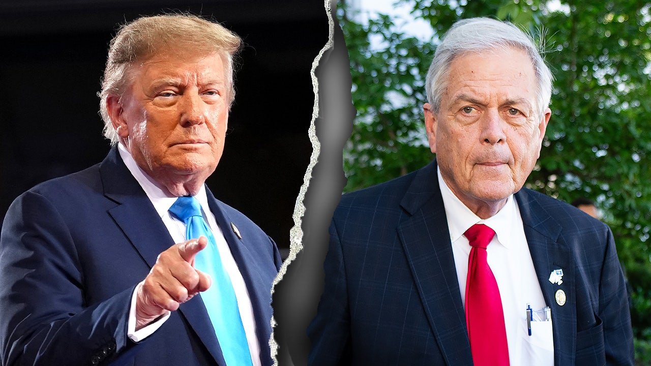 Trump accused of trying to ‘force’ Senate candidate on voters as GOP feud erupts Trump accused of trying to ‘force’ Senate candidate on voters as GOP feud erupts