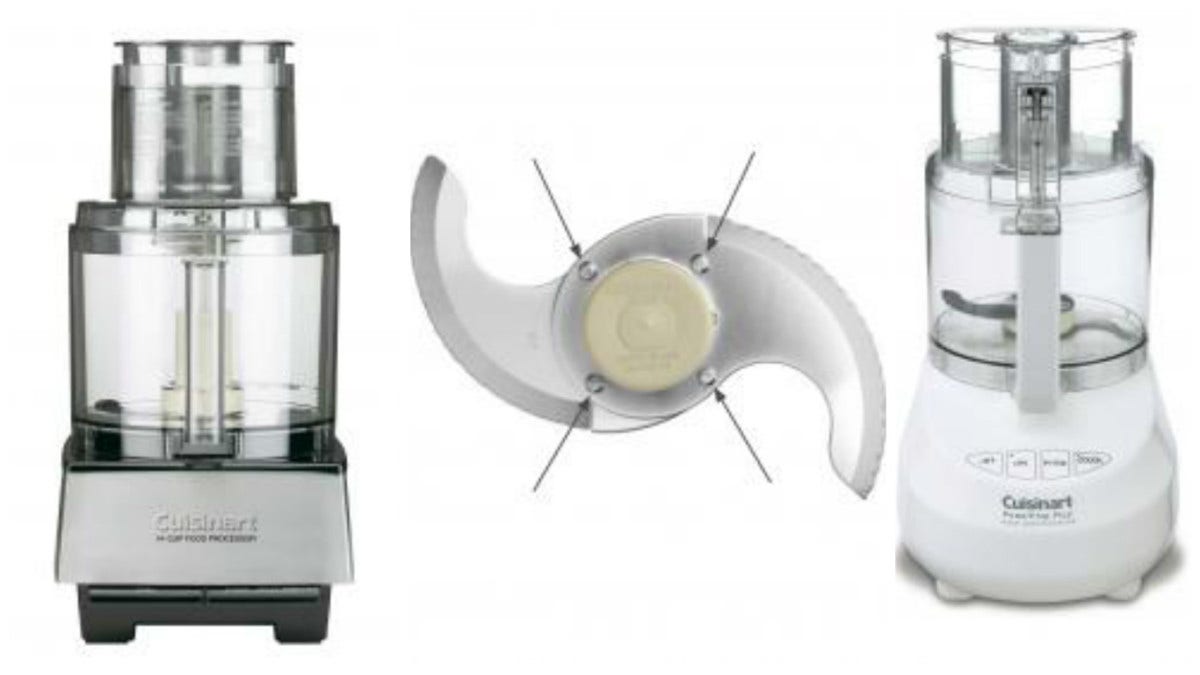 Cuisinart Food Processors Recalled by Conair Due to Laceration