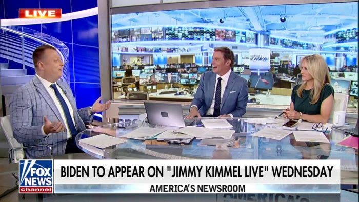 Jimmy Joins ‘americas Newsroom To Talk About Bidens Upcoming Late Night Appearance Fox